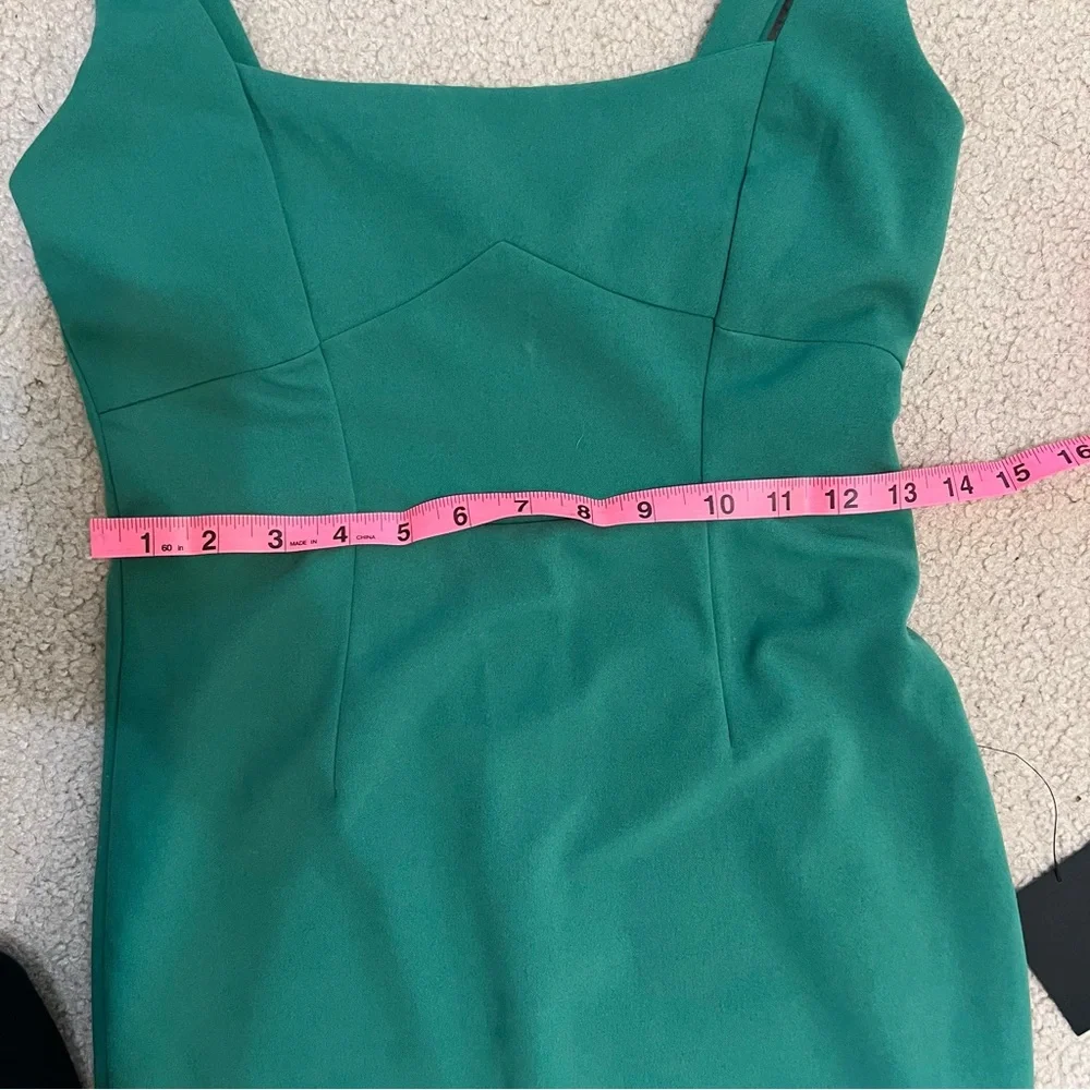 Lulus Women's Vibrant Allure Kelly Green Fitted Midi Dress Size XS NWT wedding - Picture 12 of 14
